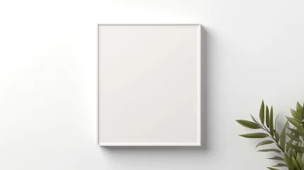 Fotobehang Blank instant picture or polaroid photo mockup isolated on white background. © Alpa