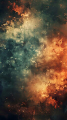 An intense image capturing the essence of a clash between fire and ice elements, symbolizing opposing forces and duality