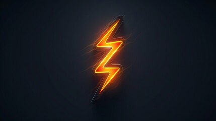 Line drawing lightning strike icon. Thunderbolt symbol depicted with a continuous monoline drawing, one outline lineart logo in linear vector illustration. - obrazy, fototapety, plakaty