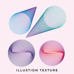Illusion texture design, illusion texture