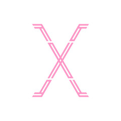 Monogram X. Design vector X logo. Monogram initial letter mark X logo design. Monogram design vector logo. Monogram initial letter mark X logo design. Simple X monogram. Monogram X design logo 