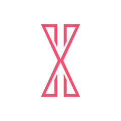 Monogram X. Design vector X logo. Monogram initial letter mark X logo design. Monogram design vector logo. Monogram initial letter mark X logo design. Simple X monogram. Monogram X design logo 
