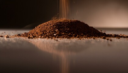 コーヒー　カフェ　キリマンジャロ　モカ　ひきたて　粗挽き　コーヒー粉　ほっと　ひととき　素材　余白