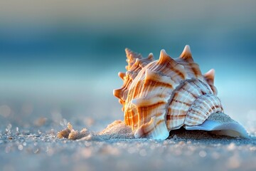 Obraz na płótnie Canvas Seashell Treasure on Sandy Beach