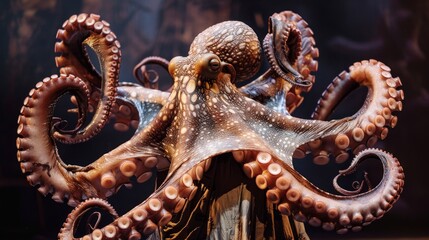 Opera Octopuses Professional captures of octopuses performing in opera productions or theatrical performances  AI generated illustration