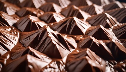 Chocolate textured mountains