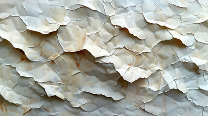 Texture of crumpled beige paper layered with a weave effect