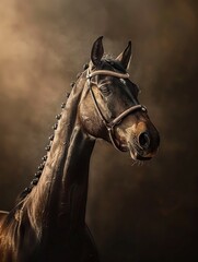 Beatiful horse akhal-teke turkmenistan, generated with ai