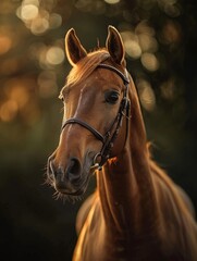 Obraz premium Beatiful horse akhal-teke turkmenistan, generated with ai