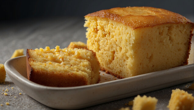 Cornbread cake for breakfast 