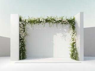 A stunning, minimalist backdrop for a product presentation in the summer or spring.