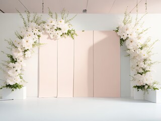 A stunning, minimalist backdrop for a product presentation in the summer or spring.
