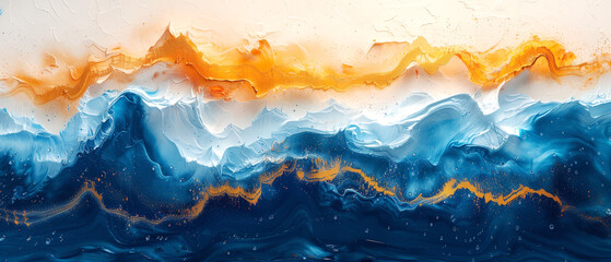 Abstract sea waves background - obrazy, fototapety, plakaty