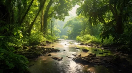 Photo sur Plexiglas Destinations pretty nice of jungle and there is small river