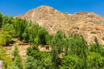 The beautiful valley of the Fann Mountains, Seven Lakes hiking trail,  Tajikistan