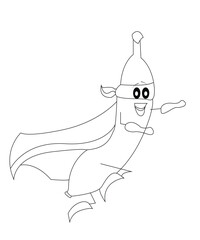 Fruits Coloring Book Page For Kids