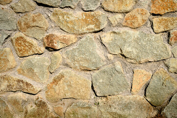 View of an old stone wall