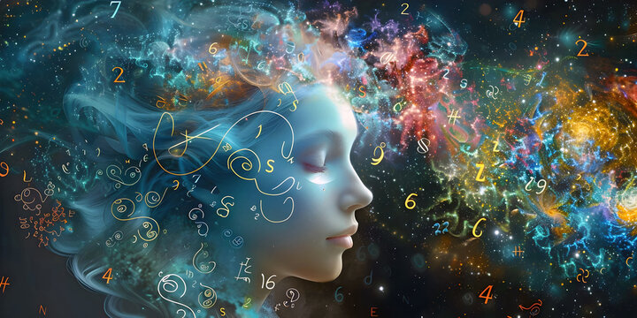 numerology concept, ai generated.	