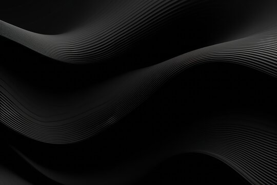 Monochrome Wavy Lines: Abstract Background with Premium Stripe Texture for Business and Banner Design