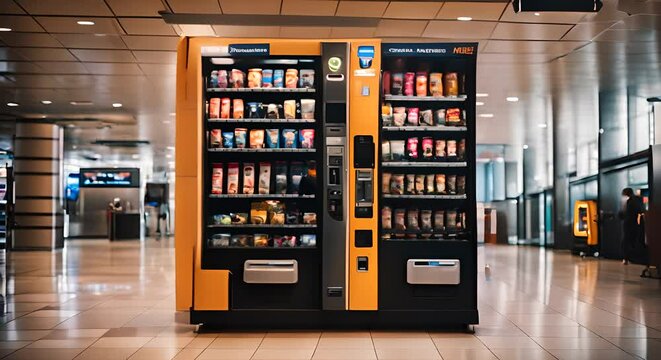 Vending machine in an airport.