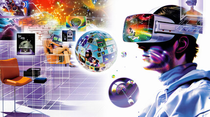 Virtual Reality Developer: Tech Specialist Testing VR Equipment and Software, Exploring the Boundaries of Immersive Technology and Digital Innovation