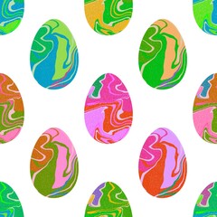 Easter seamless pattern with eggs for wallpaper and fabrics and textiles and packaging and gifts