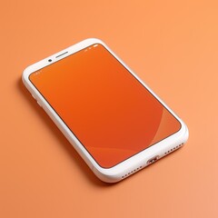 Hand holding smartphone mockup template mobile phone vertical device phone screen application