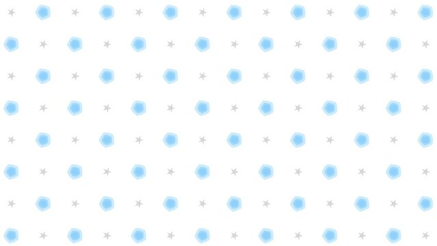 Seamless pattern with stars animation white background full screen animated motion graphics elements