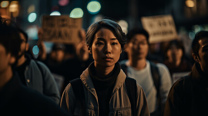 Asian Americans Protest