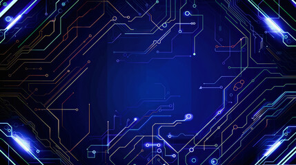 Abstract circuit board with a lot of micro chips background