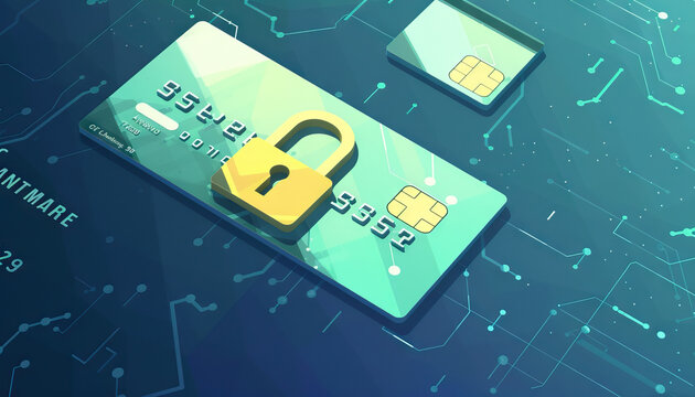PCI DSS Compliance Solutions: Secure Payment Card Data, PCI DSS compliance solutions with an image of a credit card and a lock representing secure transactions