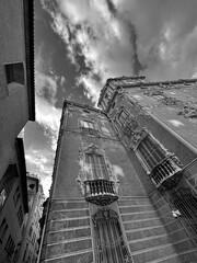 Historical buildings in central Valencia, Spain