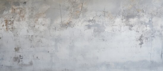 A detailed closeup of a grey concrete wall covered in various stains, contrasting against the winter sky. The wood flooring beneath adds a touch of warmth to the freezing winter event