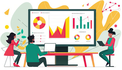 Marketing Campaign Performance Metrics: Visualize the success of marketing campaigns with an image displaying increased brand awareness and customer engagement metrics