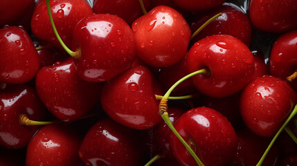 cherries in the market