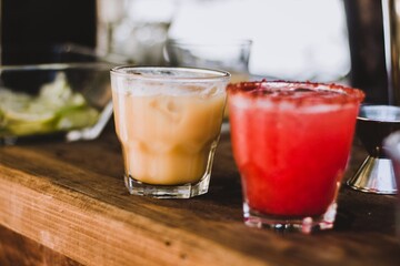 cocktail on a table