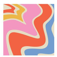 Retro Psychedelic Pattern Background