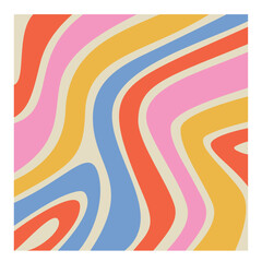 Retro Psychedelic Pattern Background
