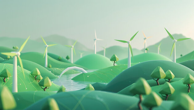 Sustainability in Action: A visual representation of brands implementing ethical and sustainable marketing strategies, highlighting their commitment to the environment