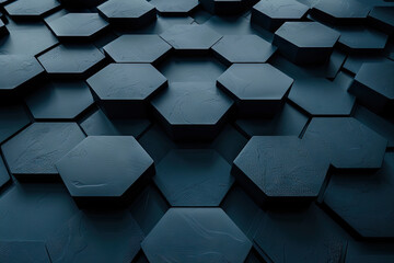 Futuristic Diamond Tile Pattern: High-Tech 3D Render of Block Wall. Futuristic Block Wall High Tech 3D Render of Diamond Tile Pattern.