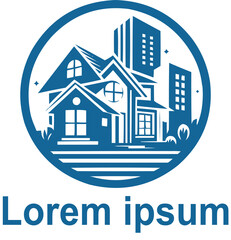 vector real estate logo design 