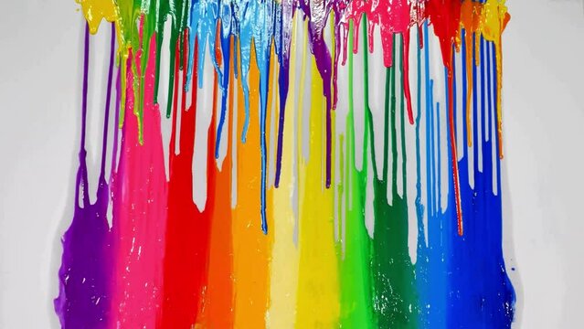 colorful colors are dripping