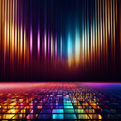 A digital illustration of an abstract pixel technology background.