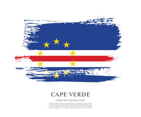 Flag of Cape Verde vector illustration