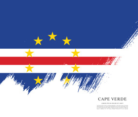 Flag of Cape Verde vector illustration