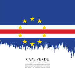 Flag of Cape Verde vector illustration
