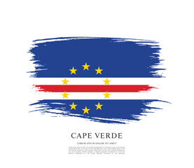 Flag of Cape Verde vector illustration