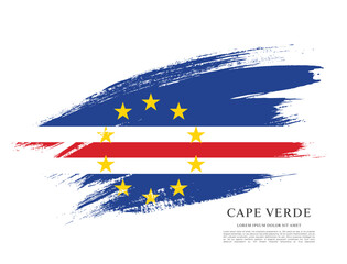 Flag of Cape Verde vector illustration