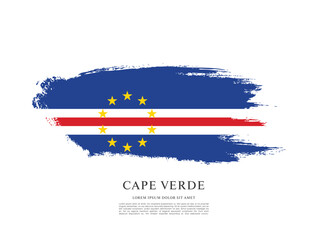 Flag of Cape Verde vector illustration