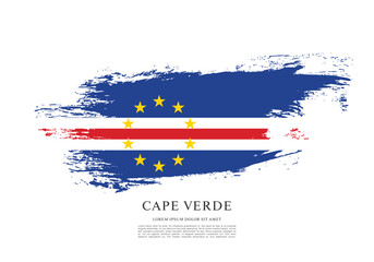 Flag of Cape Verde vector illustration